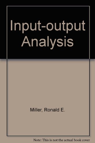 Book Input-Output Analysis: Foundations and Extentions free