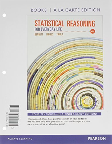Book Statistical Reasoning for Everyday Life, Books a la Carte Edition, Plus NEW MyLab Statistics with Pearson eText -- Access Card Package (4th Edition) free