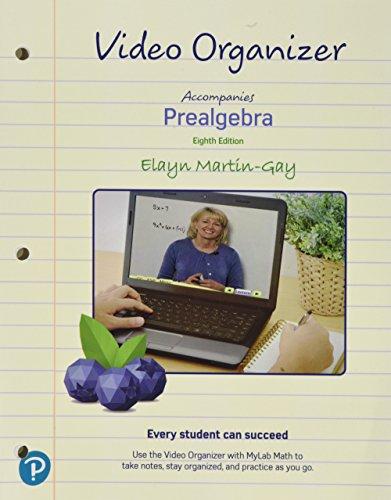 Book MyLab Math for Prealgebra -- Access Card -- PLUS Video Organizer free