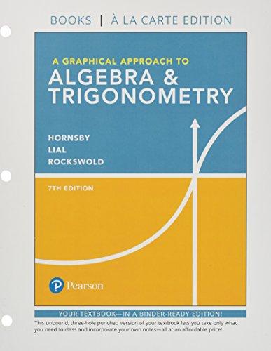 Book Graphical Approach to Algebra & Trigonometry, A, Books a la Carte Edition free