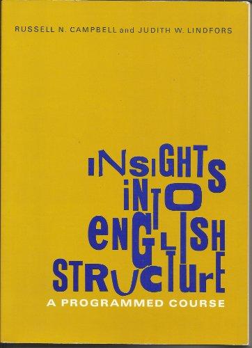 Book Insights into English Structure free
