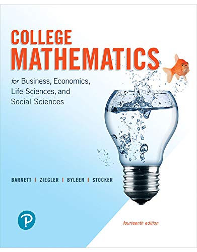 Book College Mathematics for Business, Economics, Life Sciences, and Social Sciences (2-downloads) free