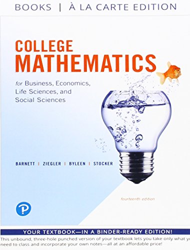 Book College Mathematics for Business, Economics, Life Sciences and Social Sciences Books a la Carte Edition (14th Edition) free