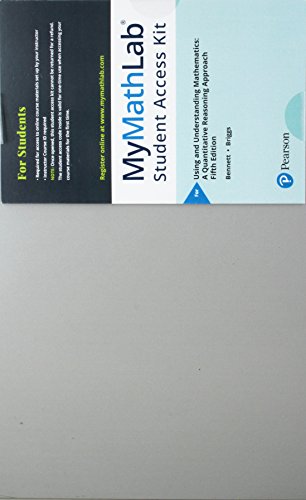 Book MyLab Math -- with Pearson eText -- Standalone Access Card -- for Using and Understanding Mathematics (5th Edition) (My Math Lab) free