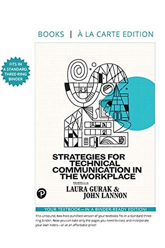Book Strategies for Technical Communication in the Workplace -- Loose-Leaf Edition (4th Edition) free