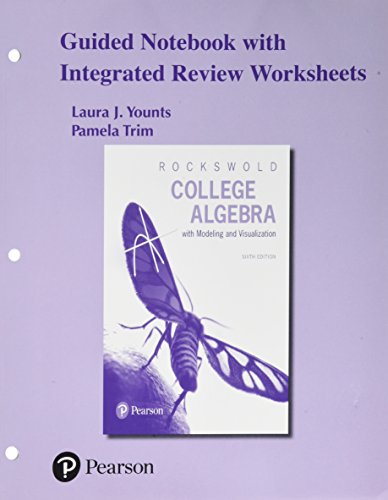 Book Guided Notebook with Integrated Review Worksheets plus MyLab Math Student Access Card for College Algebra with Integrated Review -- 24-Month Access Card Package free