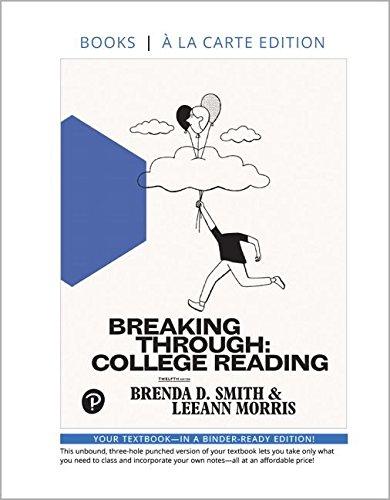 Book Breaking Through: College Reading, Book a la carte Edition free