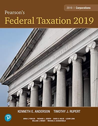 Book Pearson's Federal Taxation 2019 Corporations, Partnerships, Estates & Trusts (2-downloads) free