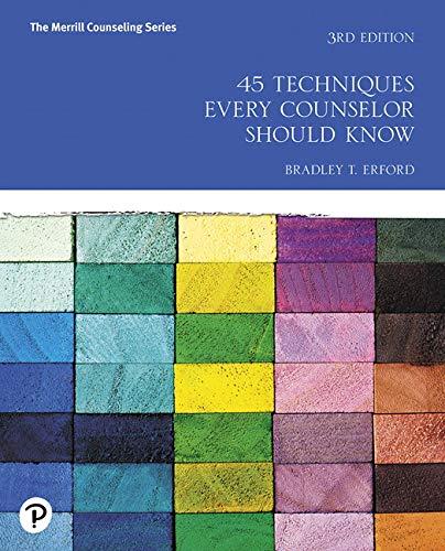 Book 45 Techniques Every Counselor Should Know (Merrill Counseling) free