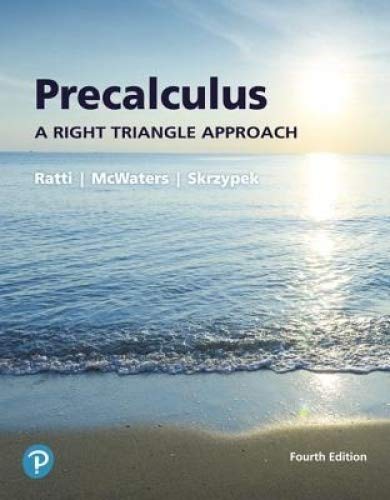 Book Precalculus: A Right Triangle Approach free