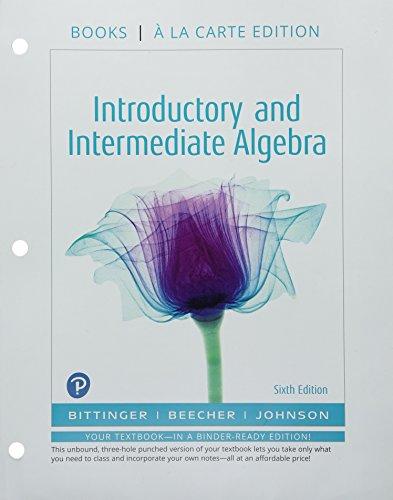 Book Introductory and Intermediate Algebra, Books a la Carte Edition, Plus MyLab Math -- 24 Month Access Card Package free
