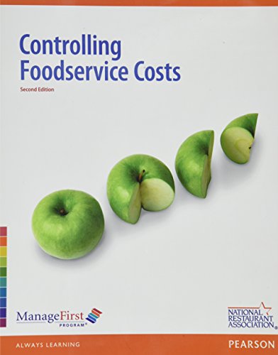 Book ManageFirst: Controlling Foodservice Costs w/ Online Exam Voucher + ManageFirst Exam Prep: Costs and Accounting free