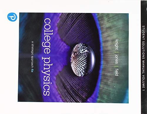 Book Student Solutions Manual Volume 1 (Chs 1-16) for College Physics: A Strategic Approach free