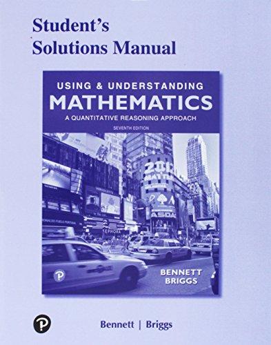 Book Student's Solutions Manual for Using & Understanding Mathematics free