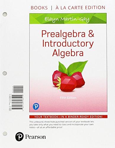Book Prealgebra & Introductory Algebra, Books a la Carte Edition free