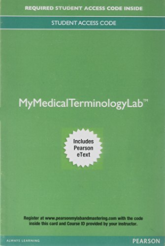 Book MyLab Medical Terminology with Pearson eText -- Access Card -- Medical Terminology: A Living Language free