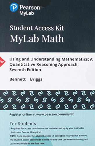 Book MyLab Math with Pearson eText -- 24 Month Standalone Access Card -- for Using & Understanding Mathematics free