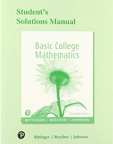 Book Student's Solutions Manual for Basic College Mathematics free