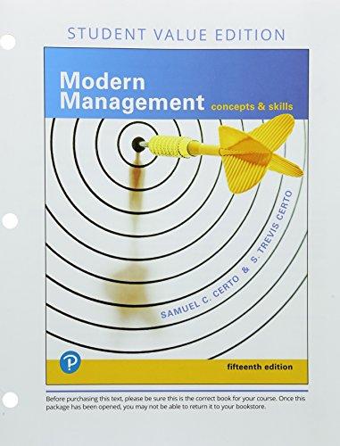 Book Modern Management: Concepts and Skills, Student Value Edition free