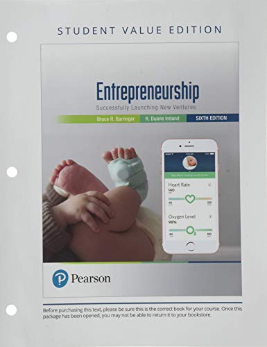 Book Entrepreneurship: Successfully Launching New Ventures, Student Value Edition free