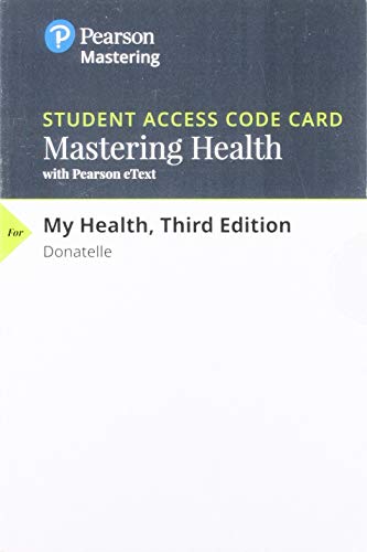 Book MasteringHealth with Pearson eText -- ValuePack Access Card -- for My Health free