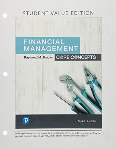 Book Financial Management: Core Concepts, Student Value Edition (Pearson Series in Finance) free