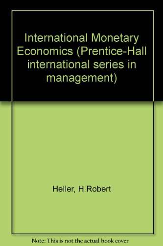 Book International Monetary Economics free
