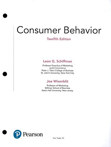 Book Consumer Behavior (12th Edition), Student Value Edition (Standalone Book) free