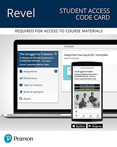 Book Revel for The Struggle for Freedom, Combined Volume -- Access Card (What's New in History) free