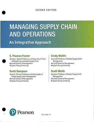 Book Managing Supply Chain and Operations: An Integrative Approach, Student Value Edition free