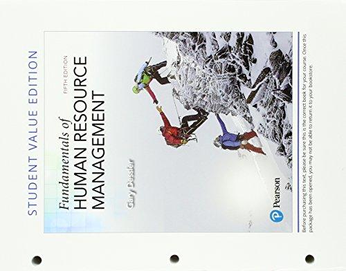 Book Fundamentals of Human Resource Management, Student Value Edition free