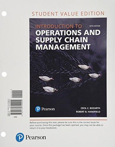 Book Introduction to Operations and Supply Chain Management, Student Value Edition free