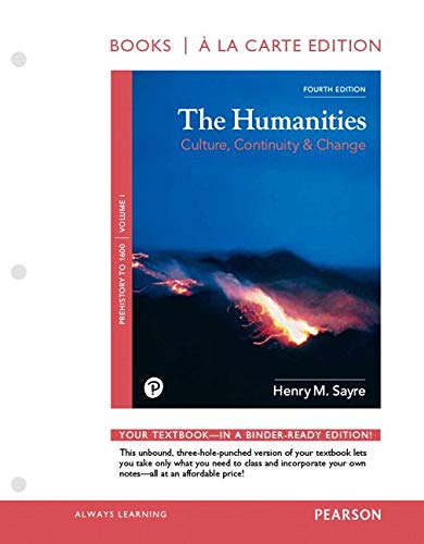 Book The Humanities: Culture, Continuity, and Change, Volume 1 -- Loose-Leaf Edition (4th Edition) free