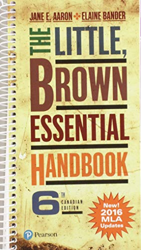 Book The Little, Brown Essential Handbook, Sixth Canadian Edition (MLA Update) Plus MyLab Writing with Pearson eText -- Access Card Package (6th Edition) free