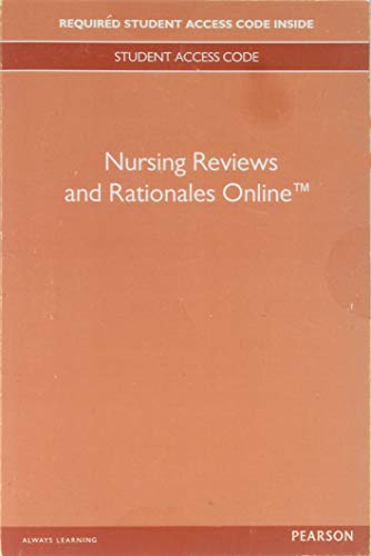 Book Pearson Reviews & Rationales: Nursing Fundamentals with "Nursing Reviews & Rationales" -- Access Card free