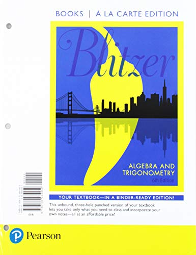 Book Algebra and Trigonometry with Integrated Review, Books a la Carte Edition, plus MyLab Math with Pearson eText -- 24-Month Access Card Package free