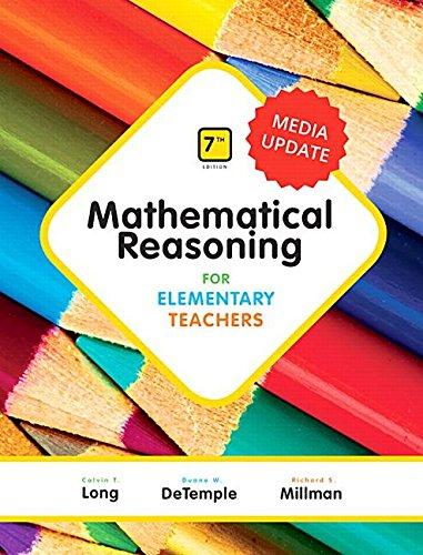 Book Mathematical Reasoning for Elementary Teachers - Media Update free
