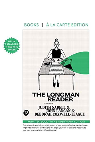Book Longman Reader, The -- Loose-Leaf Edition (12th Edition) free