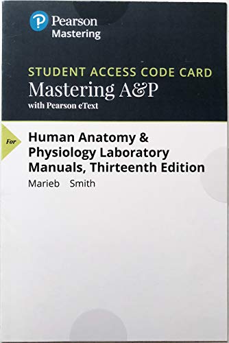 Book MasteringA&P with Pearson eText -- ValuePack Access Card -- for Human Anatomy & Physiology Laboratory Manuals free