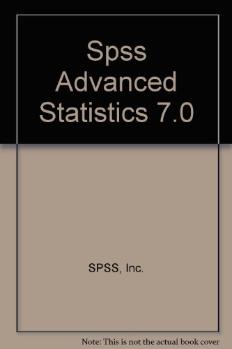 Book Spss Advanced Statistics 7.0 Update free