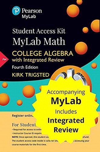 Book College Algebra: A Corequisite Solution -- 18-Week Access Kit free