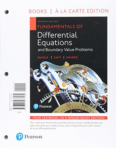 Book Fundamentals of Differential Equations and Boundary Value Problems, Loose-Leaf Edition, Plus MyLab Math with Pearson eText -- 24-Month Access Card Package free