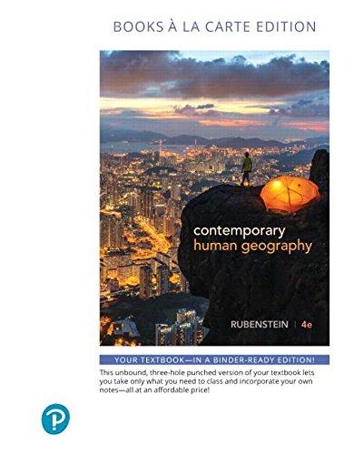 Book Contemporary Human Geography, Books a la Carte Edition free