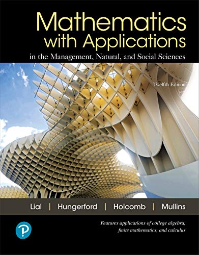 Book Mathematics with Applications In the Management, Natural, and Social Sciences (2-downloads) free