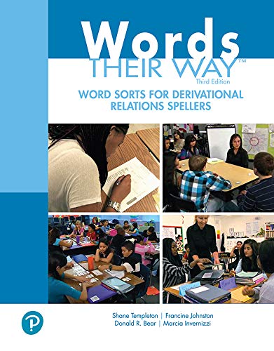 Book Words Their Way Word Sorts for Derivational Relations Spellers (2-downloads) (What's New in Literacy) free