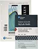 Book Thomas' Calculus, Multivariable, Books a la Carte Edition plus MyLab Math with Pearson eText -- 24-Month Access Card Package free