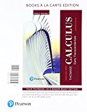 Book Thomas' Calculus: Early Transcendentals, Single Variable Books a la Carte edition plus MyLab Math with Pearson eText -- 24-Month Access Card Package free