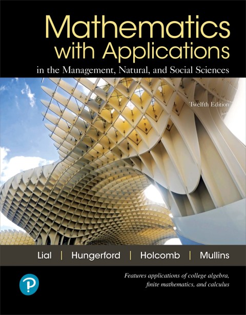 Book Mathematics with Applications In the Management, Natural, and Social Sciences free