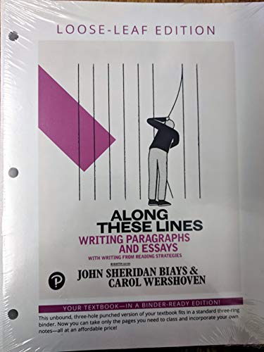 Book Loose-Leaf Along These Lines: Writing Paragraphs and Essays with Writing from Reading Strategies free