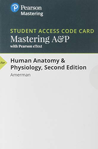 Book MasteringA&P with Pearson eText -- ValuePack Access Card -- for Human Anatomy & Physiology free